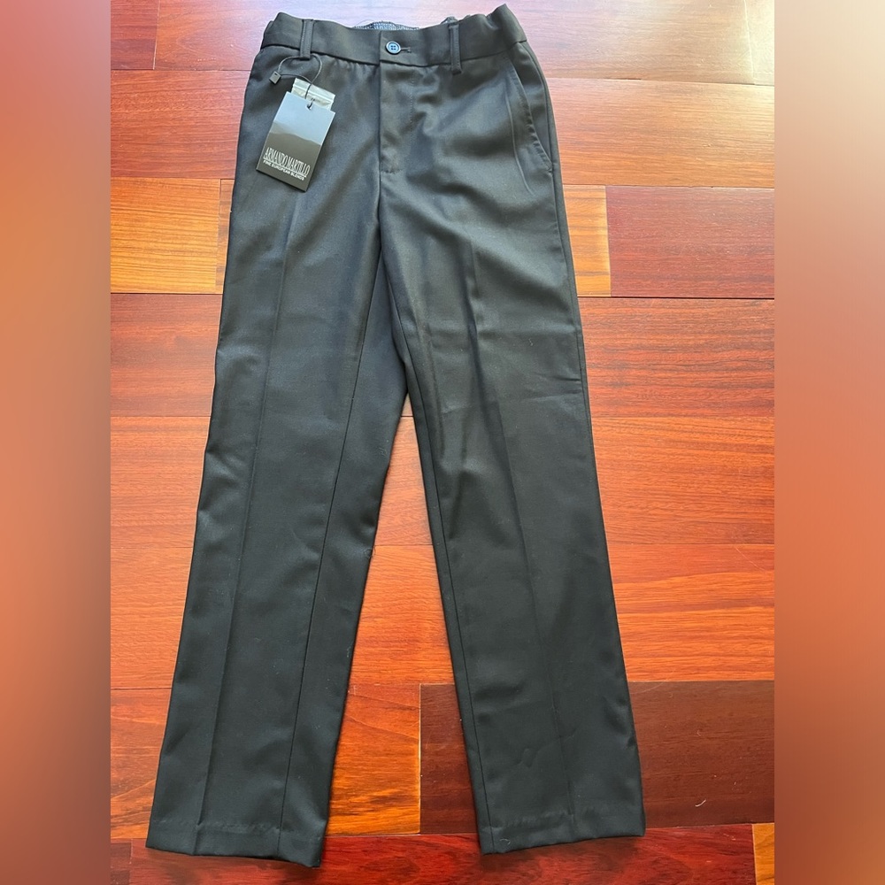 Armando Martillo boys slim pants size 8 in black